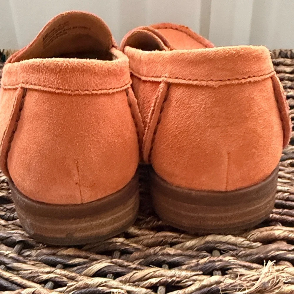 Born Vibrant Orange Suede Flats - Picture 6 of 8